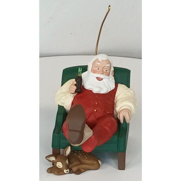 Hallmark Relaxing Moment Coca-Cola Santa Claus Keepsake Ornament - Picture 2 of 10
